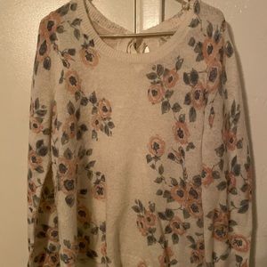 Lauren Conrad Floral Sweater